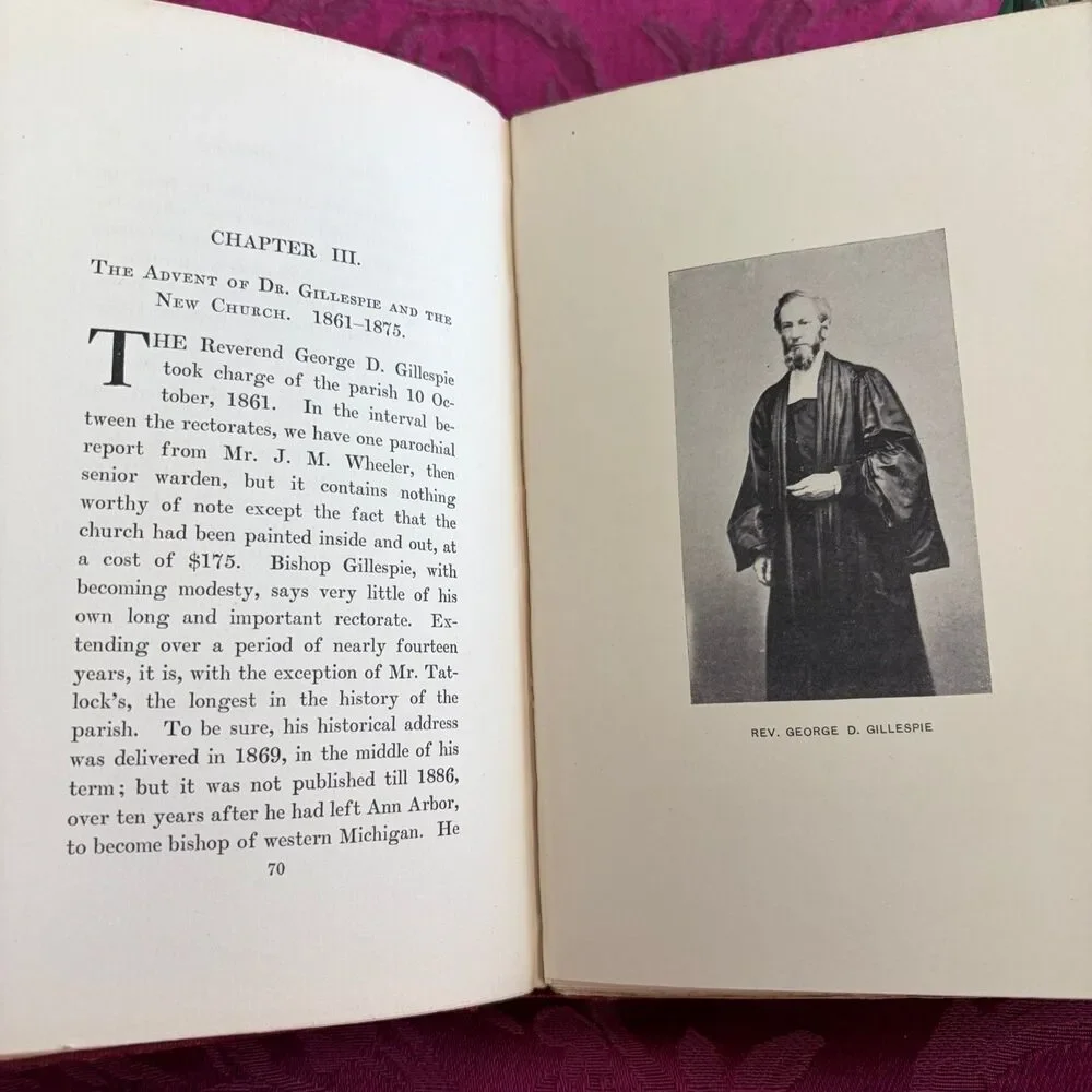 1906 A History of St. Andrew’s Church, Ann Arbor, Michigan by Arthur Lyon Cross